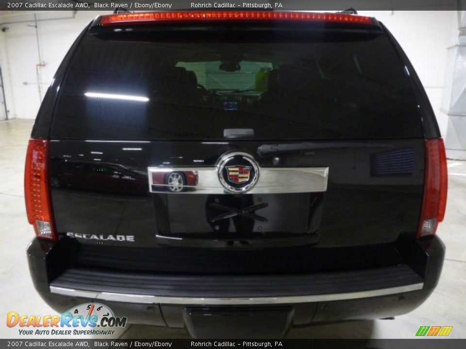 2007 Cadillac Escalade AWD Black Raven / Ebony/Ebony Photo #12