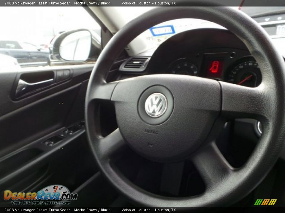 2008 Volkswagen Passat Turbo Sedan Mocha Brown / Black Photo #23