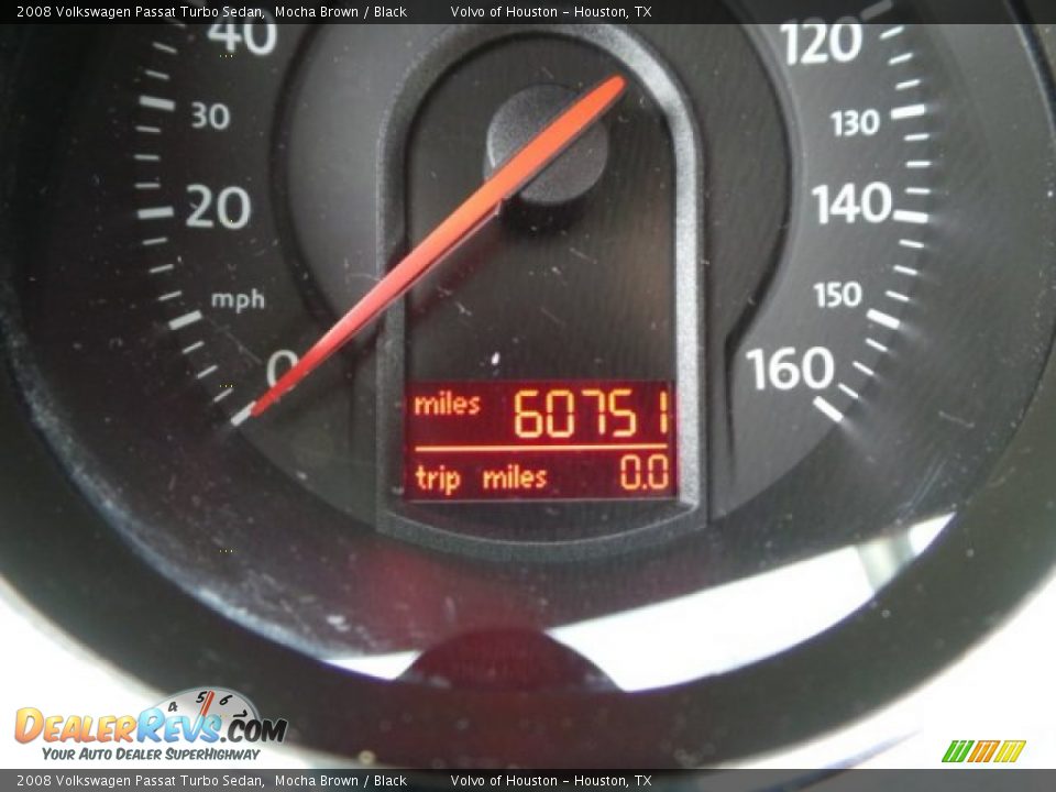 2008 Volkswagen Passat Turbo Sedan Mocha Brown / Black Photo #30