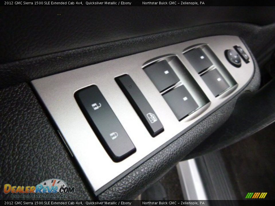 2012 GMC Sierra 1500 SLE Extended Cab 4x4 Quicksilver Metallic / Ebony Photo #15