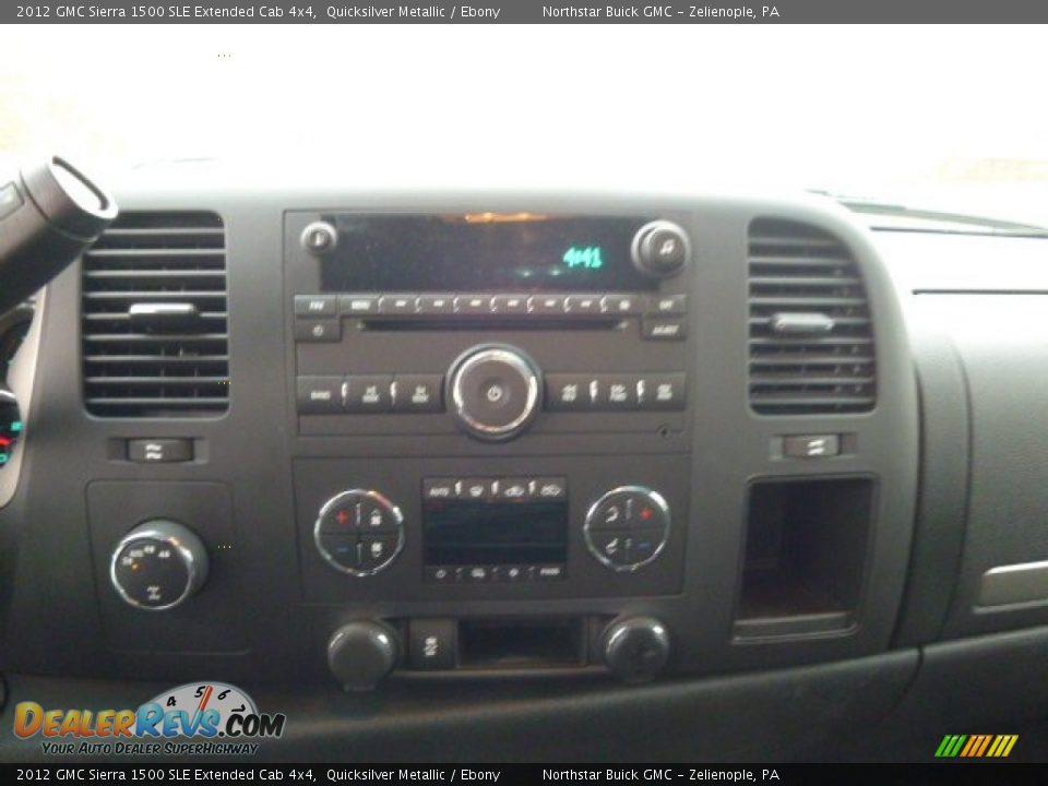 2012 GMC Sierra 1500 SLE Extended Cab 4x4 Quicksilver Metallic / Ebony Photo #16