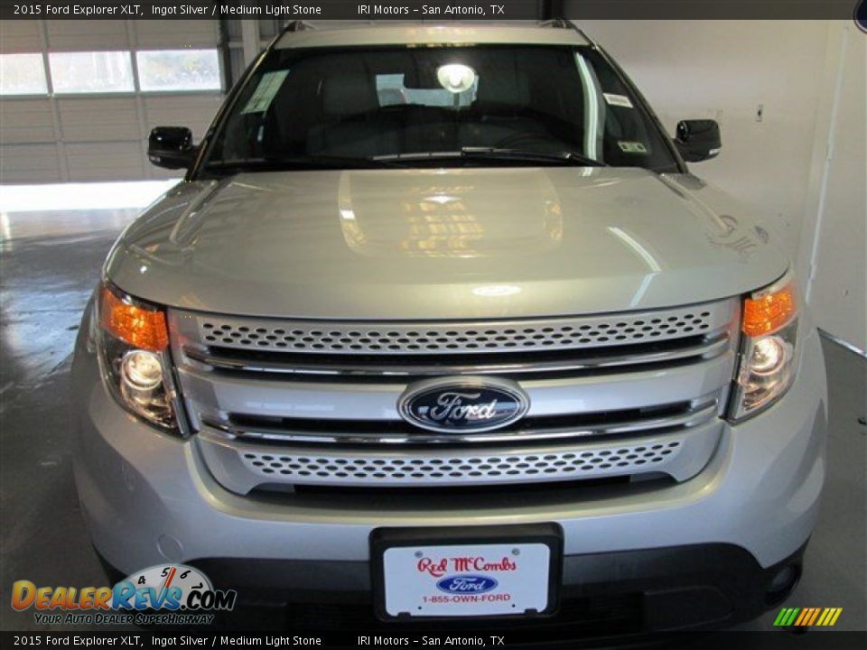 2015 Ford Explorer XLT Ingot Silver / Medium Light Stone Photo #2