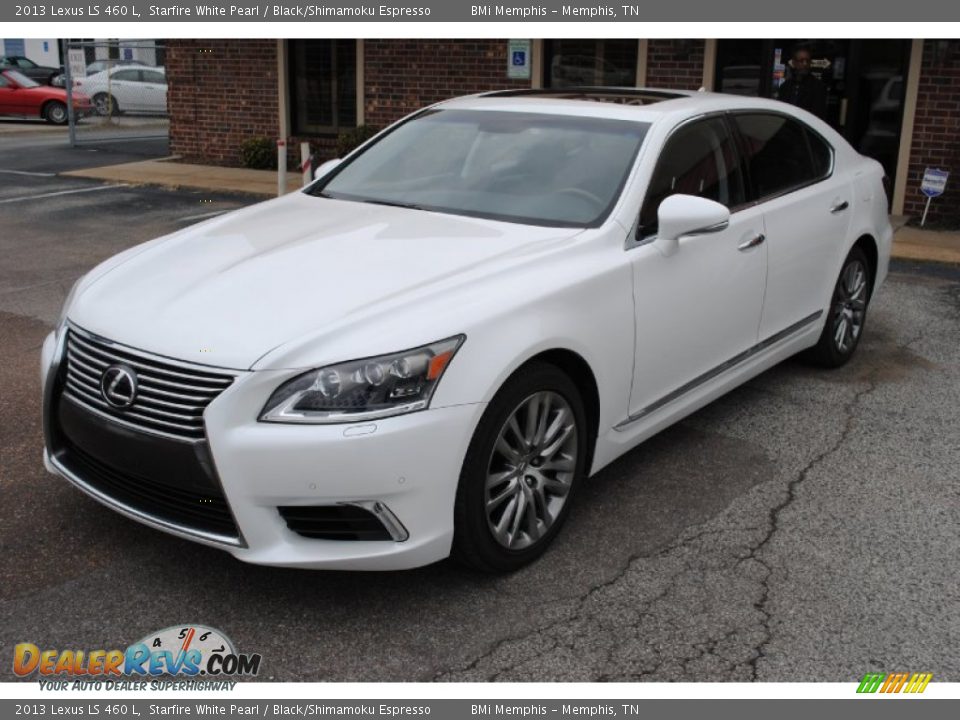 2013 Lexus LS 460 L Starfire White Pearl / Black/Shimamoku Espresso Photo #1