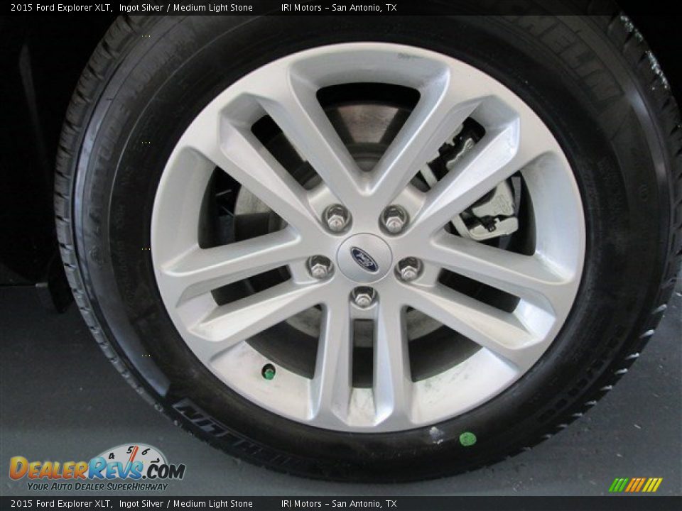 2015 Ford Explorer XLT Ingot Silver / Medium Light Stone Photo #4