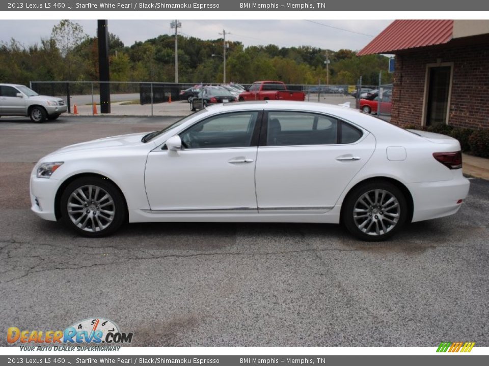 2013 Lexus LS 460 L Starfire White Pearl / Black/Shimamoku Espresso Photo #2