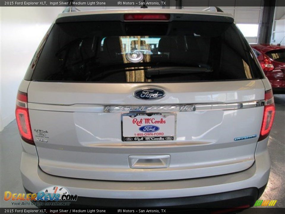 2015 Ford Explorer XLT Ingot Silver / Medium Light Stone Photo #5