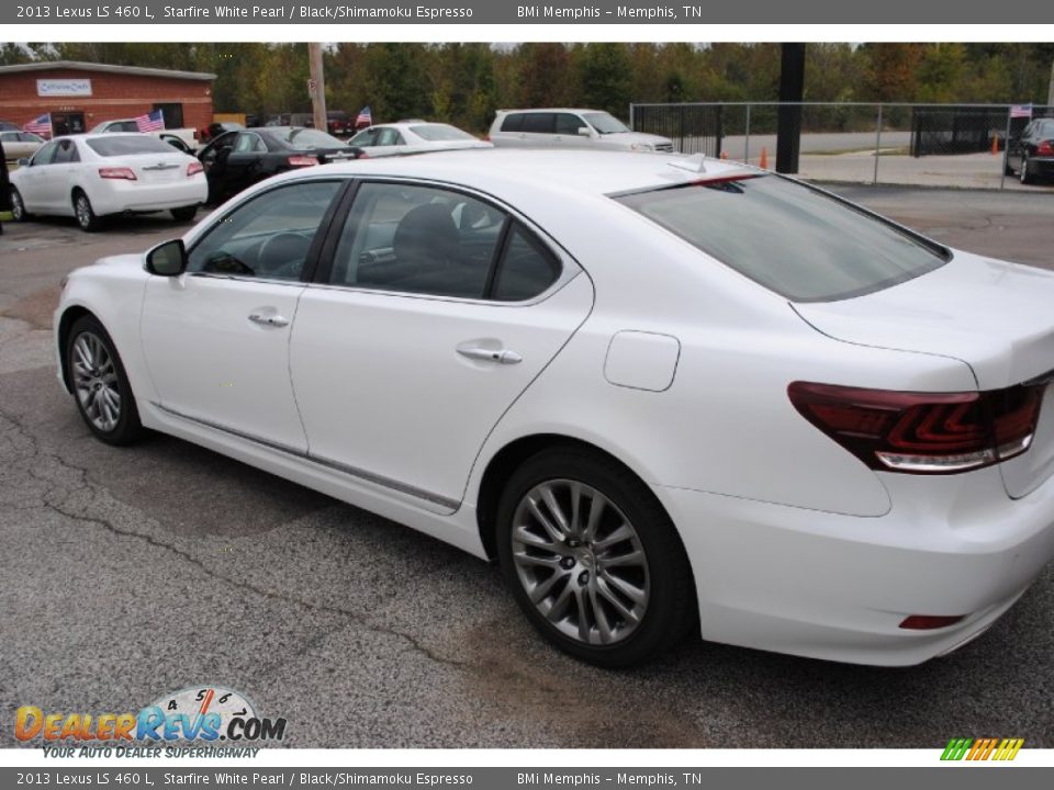 2013 Lexus LS 460 L Starfire White Pearl / Black/Shimamoku Espresso Photo #3