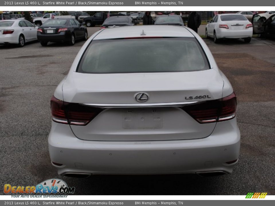 2013 Lexus LS 460 L Starfire White Pearl / Black/Shimamoku Espresso Photo #4