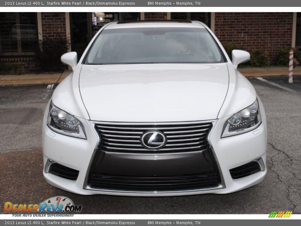 2013 Lexus LS 460 L Starfire White Pearl / Black/Shimamoku Espresso Photo #8