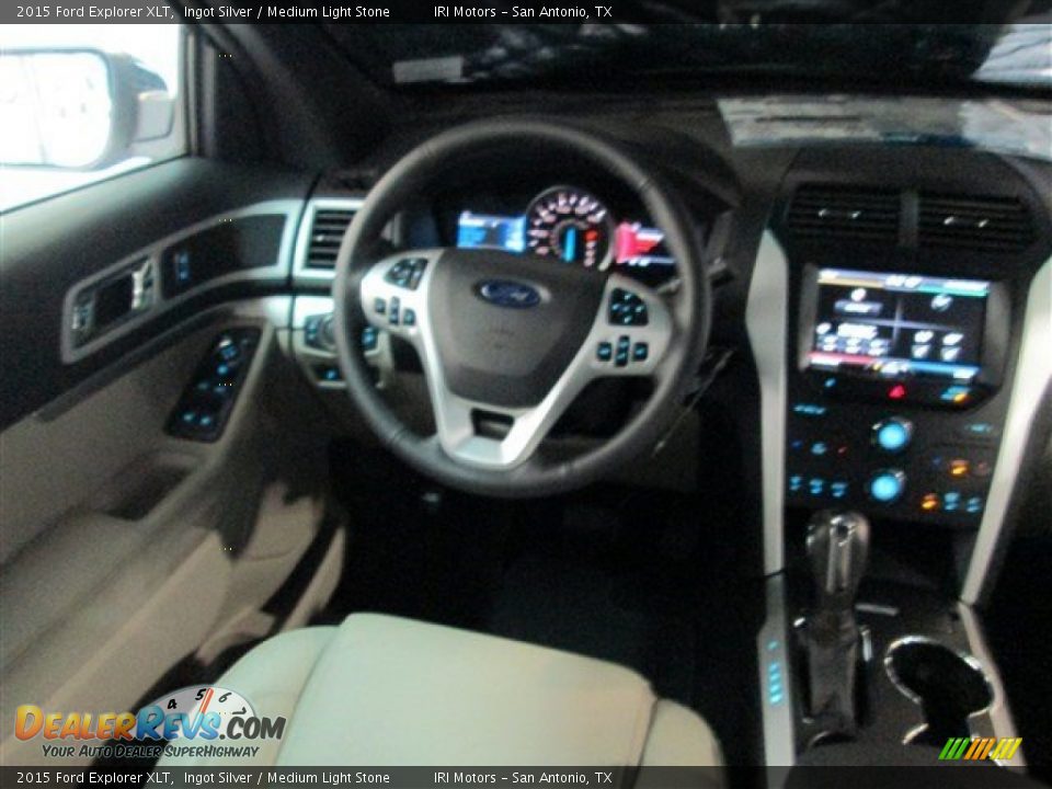2015 Ford Explorer XLT Ingot Silver / Medium Light Stone Photo #11