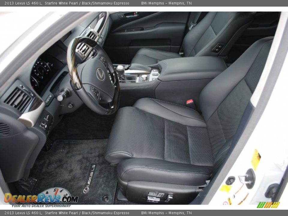Black/Shimamoku Espresso Interior - 2013 Lexus LS 460 L Photo #10