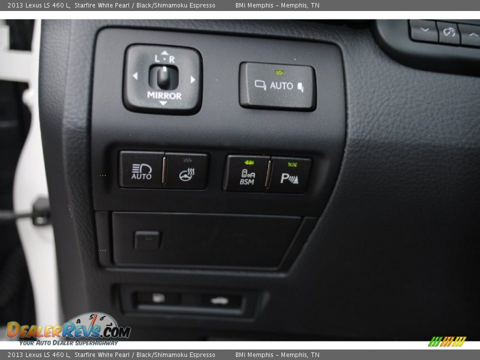 2013 Lexus LS 460 L Starfire White Pearl / Black/Shimamoku Espresso Photo #15