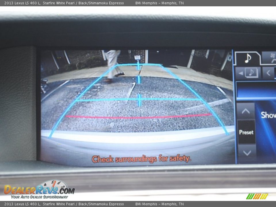 2013 Lexus LS 460 L Starfire White Pearl / Black/Shimamoku Espresso Photo #18