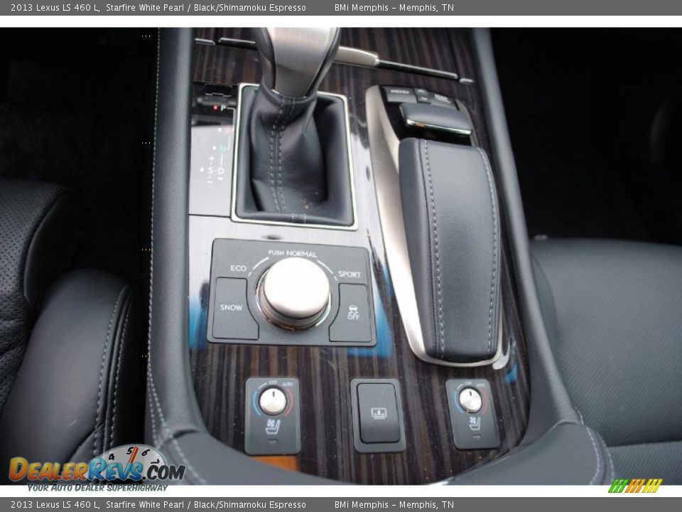 2013 Lexus LS 460 L Starfire White Pearl / Black/Shimamoku Espresso Photo #19