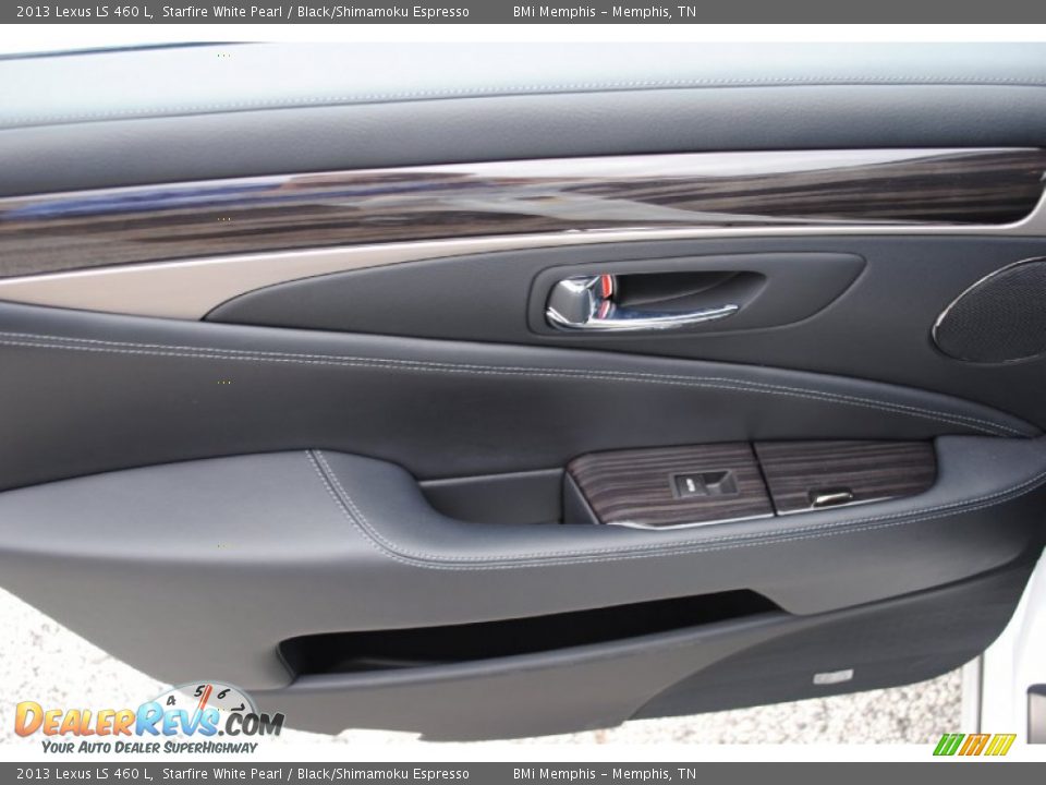 2013 Lexus LS 460 L Starfire White Pearl / Black/Shimamoku Espresso Photo #20