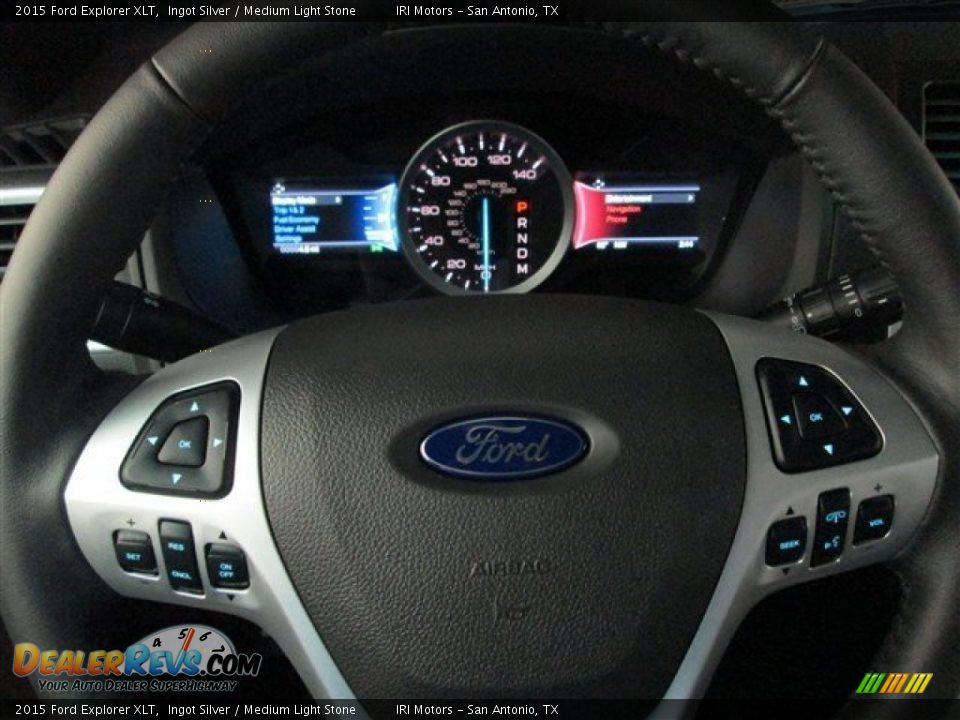 2015 Ford Explorer XLT Ingot Silver / Medium Light Stone Photo #22