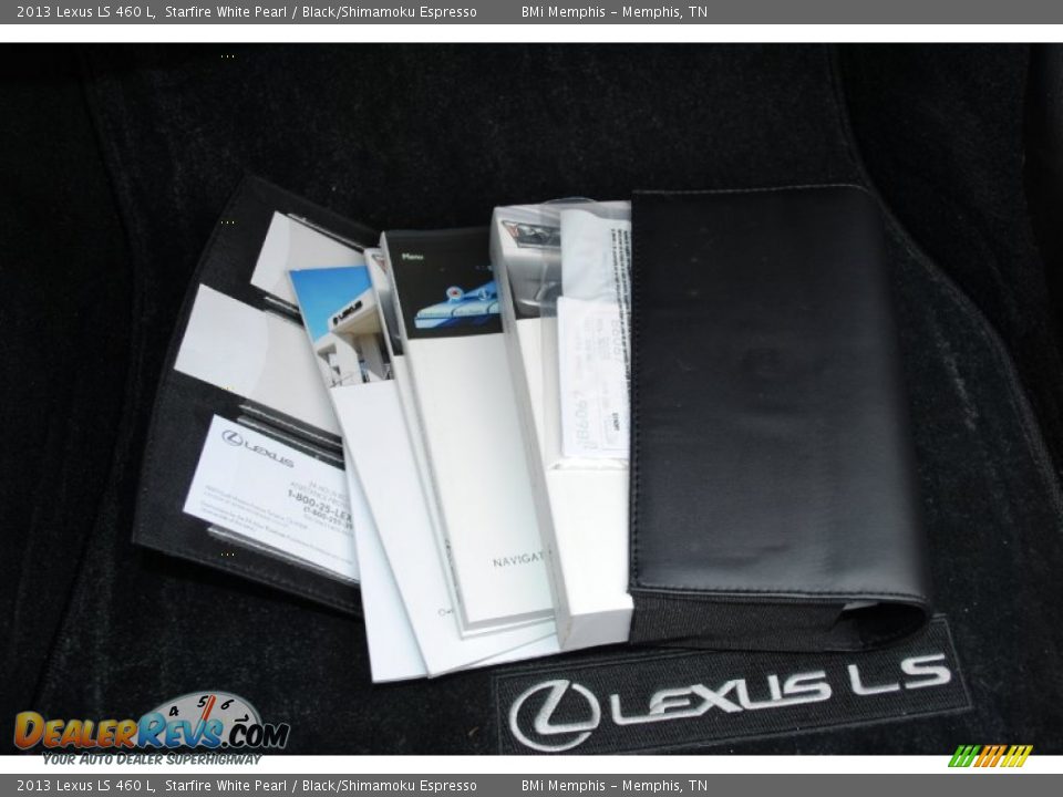 2013 Lexus LS 460 L Starfire White Pearl / Black/Shimamoku Espresso Photo #27