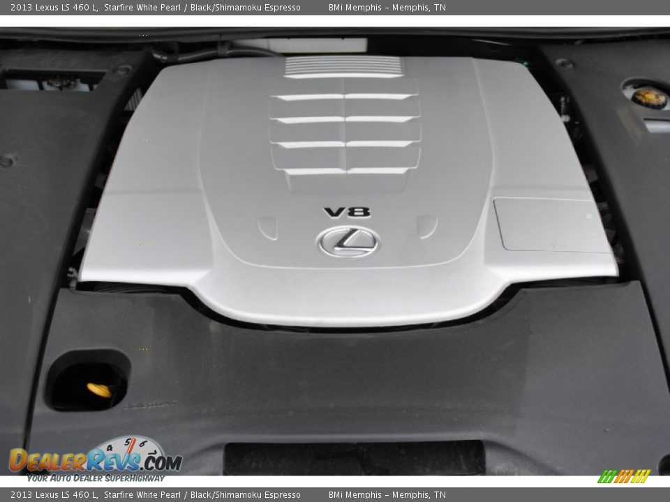 2013 Lexus LS 460 L Starfire White Pearl / Black/Shimamoku Espresso Photo #30