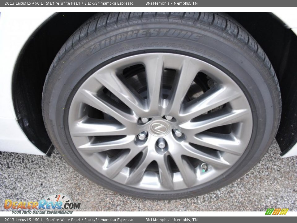 2013 Lexus LS 460 L Starfire White Pearl / Black/Shimamoku Espresso Photo #31