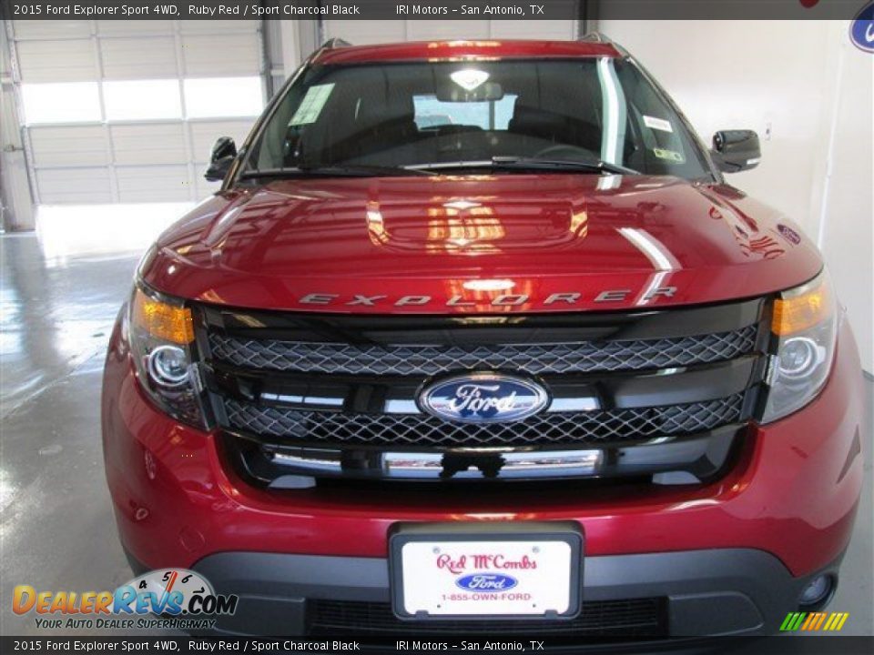 2015 Ford Explorer Sport 4WD Ruby Red / Sport Charcoal Black Photo #2