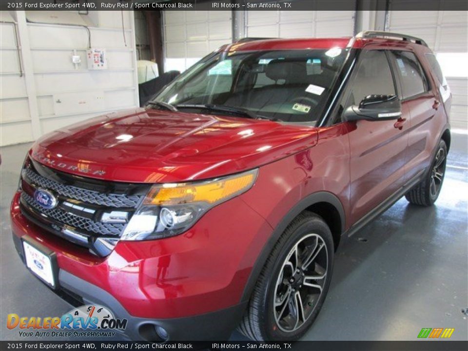 2015 Ford Explorer Sport 4WD Ruby Red / Sport Charcoal Black Photo #3