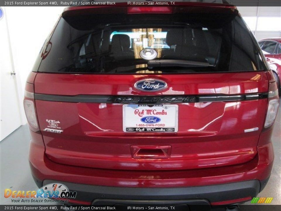2015 Ford Explorer Sport 4WD Ruby Red / Sport Charcoal Black Photo #5