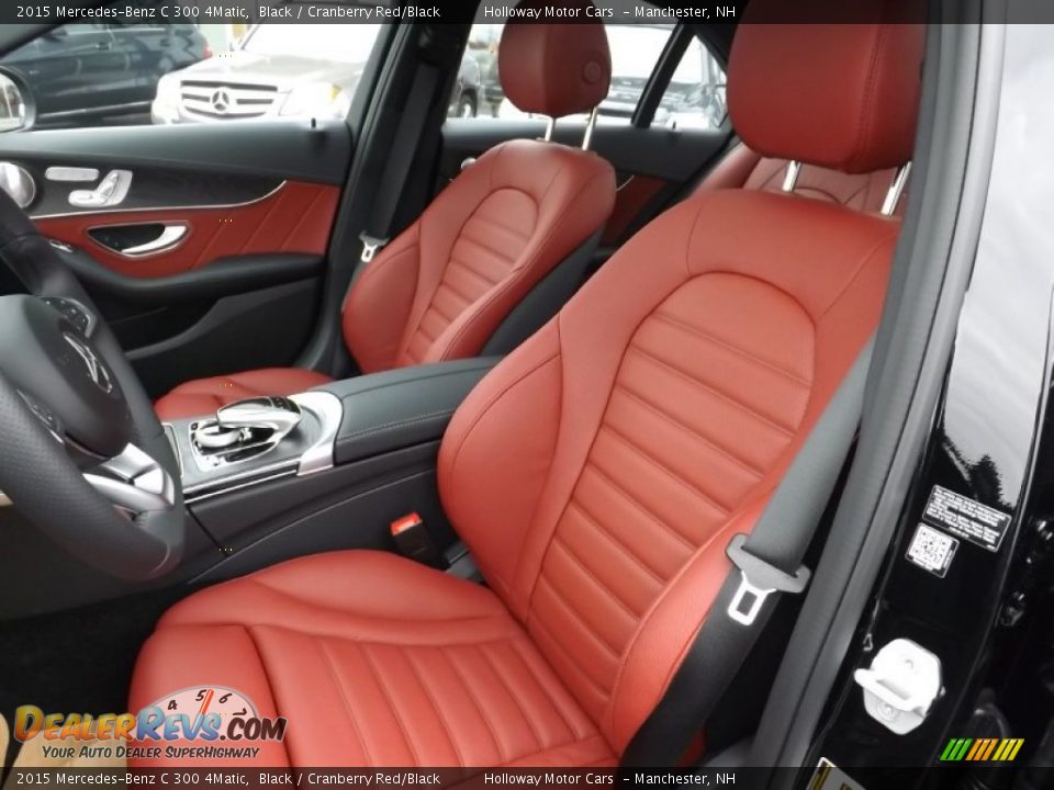 Cranberry Red/Black Interior - 2015 Mercedes-Benz C 300 4Matic Photo #11