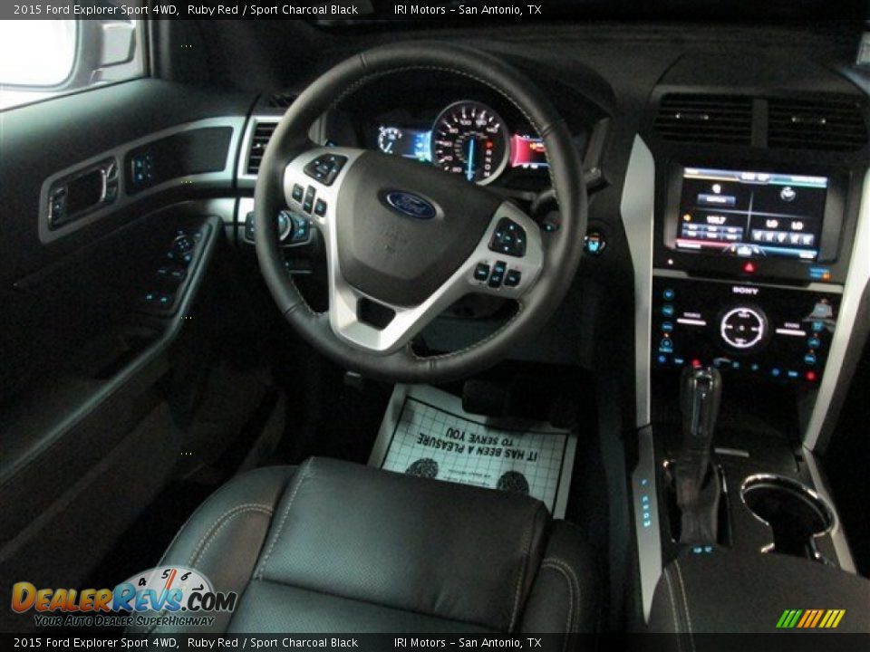 2015 Ford Explorer Sport 4WD Ruby Red / Sport Charcoal Black Photo #13
