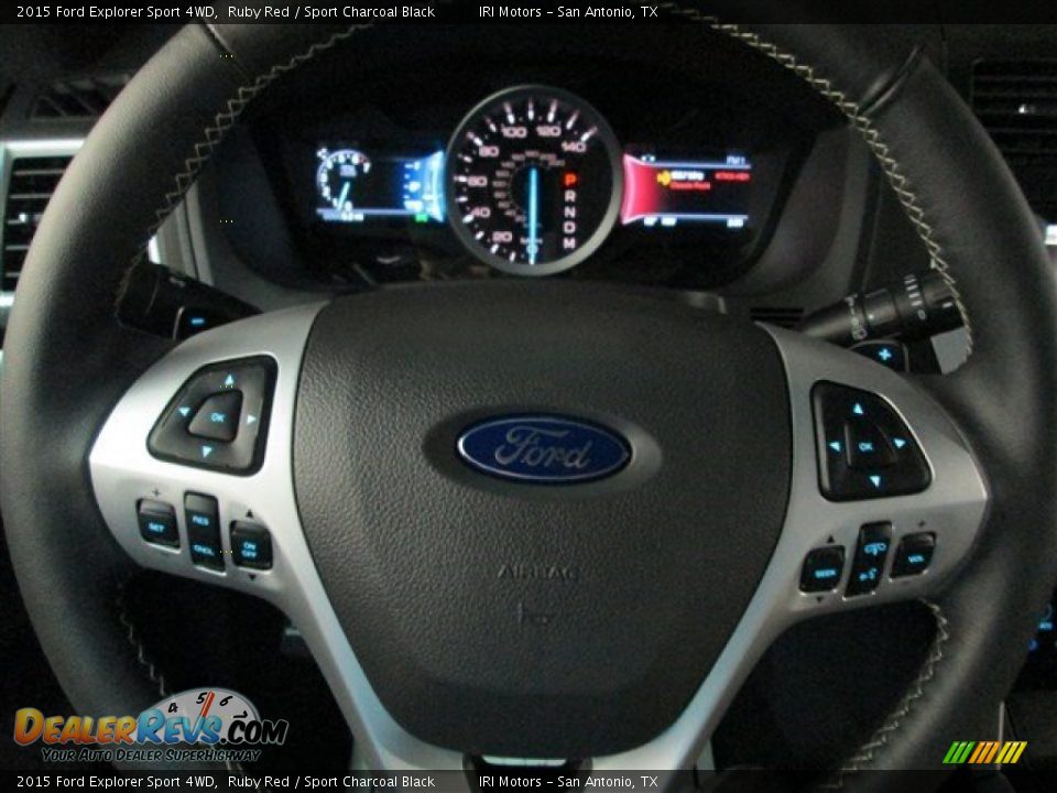 2015 Ford Explorer Sport 4WD Ruby Red / Sport Charcoal Black Photo #25