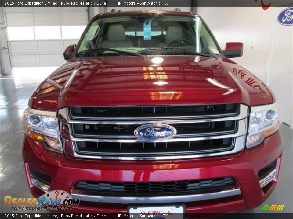 2015 Ford Expedition Limited Ruby Red Metallic / Dune Photo #2