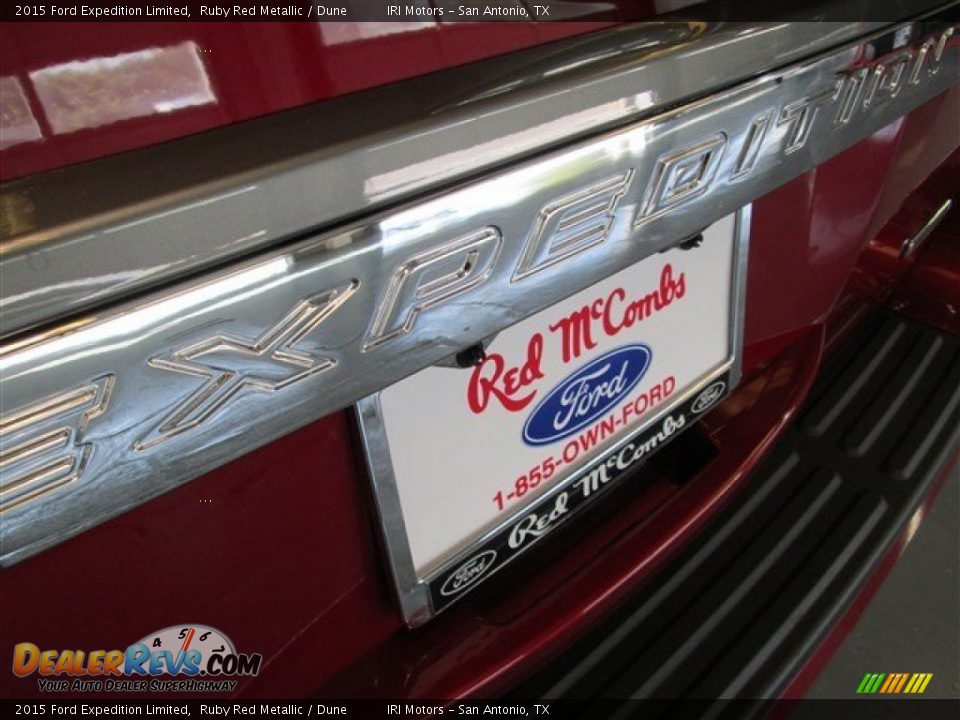 2015 Ford Expedition Limited Ruby Red Metallic / Dune Photo #6