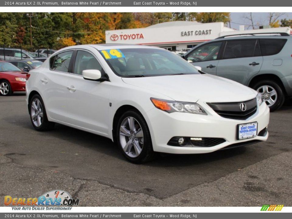 2014 Acura ILX 2.0L Premium Bellanova White Pearl / Parchment Photo #1