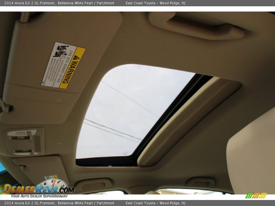 2014 Acura ILX 2.0L Premium Bellanova White Pearl / Parchment Photo #14