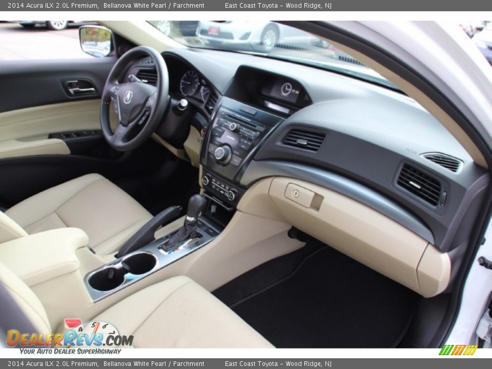 2014 Acura ILX 2.0L Premium Bellanova White Pearl / Parchment Photo #26