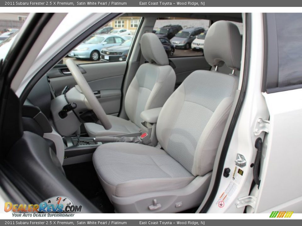 2011 Subaru Forester 2.5 X Premium Satin White Pearl / Platinum Photo #13