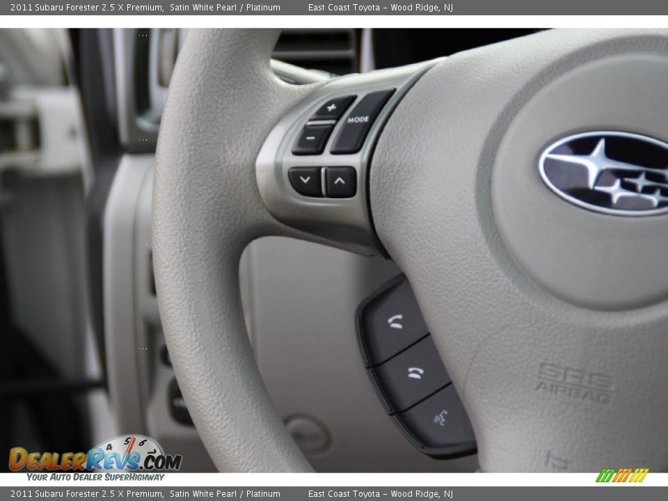2011 Subaru Forester 2.5 X Premium Satin White Pearl / Platinum Photo #19