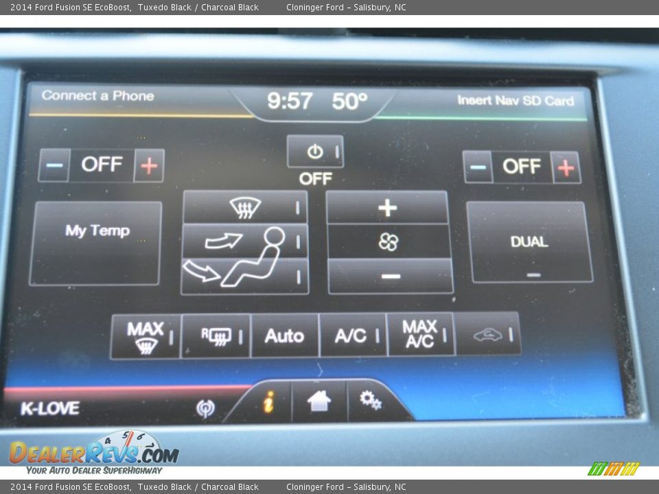 2014 Ford Fusion SE EcoBoost Tuxedo Black / Charcoal Black Photo #19