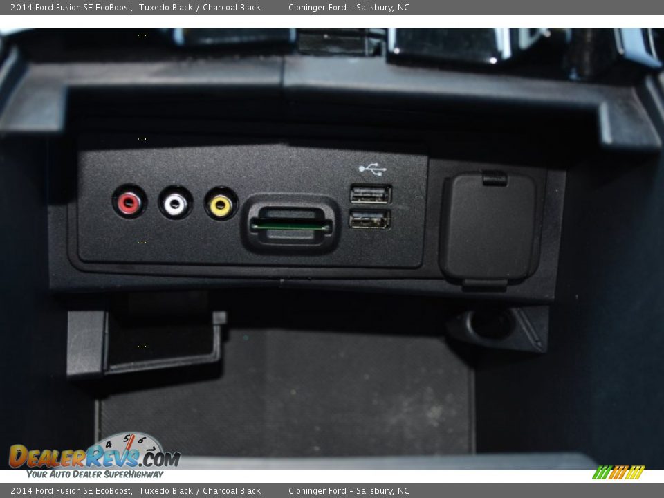 2014 Ford Fusion SE EcoBoost Tuxedo Black / Charcoal Black Photo #21