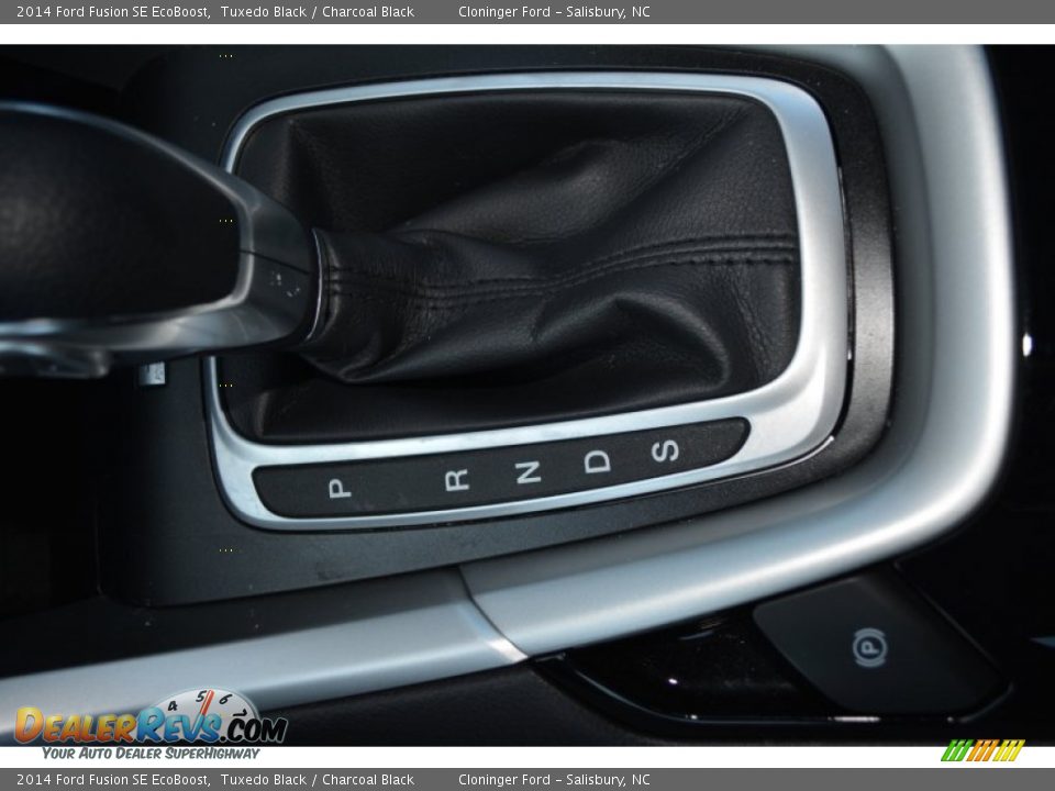 2014 Ford Fusion SE EcoBoost Tuxedo Black / Charcoal Black Photo #22