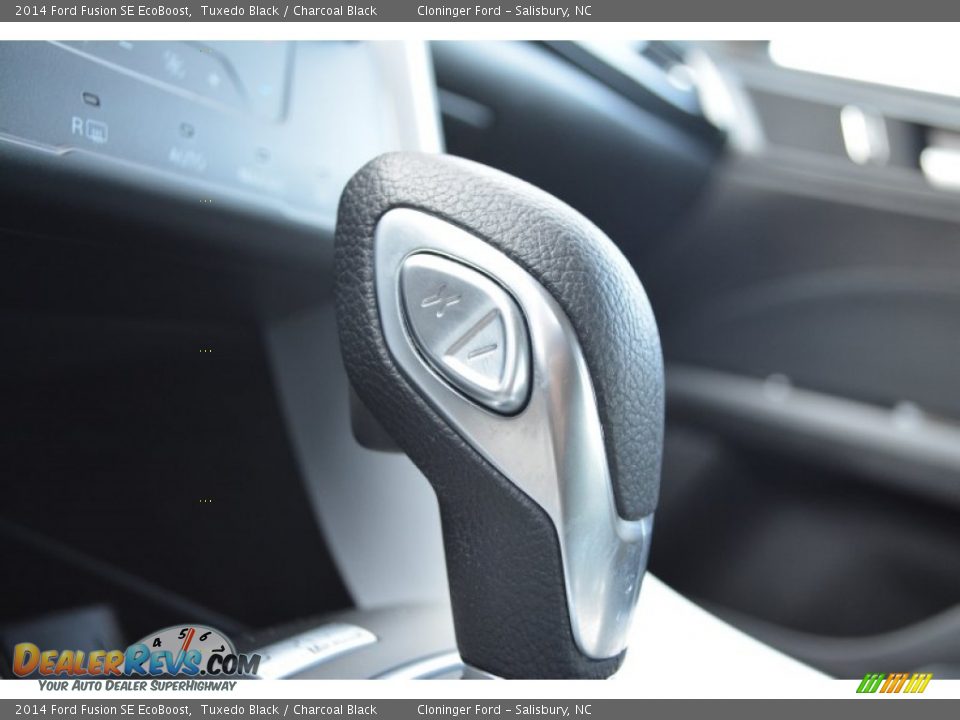 2014 Ford Fusion SE EcoBoost Tuxedo Black / Charcoal Black Photo #23