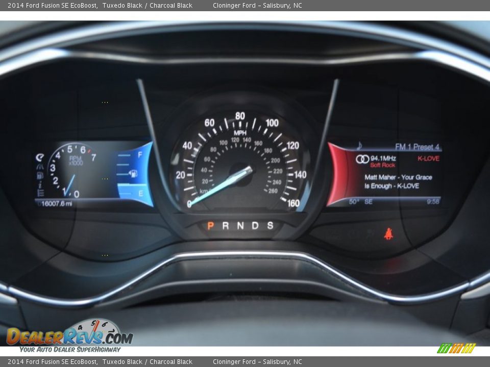 2014 Ford Fusion SE EcoBoost Tuxedo Black / Charcoal Black Photo #25