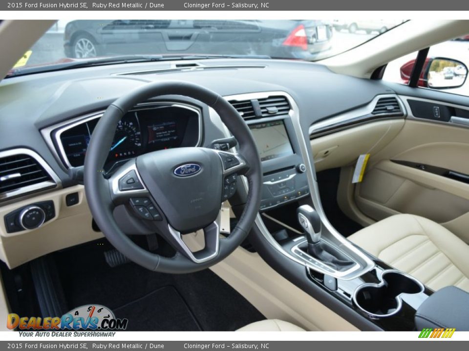 Dashboard of 2015 Ford Fusion Hybrid SE Photo #7