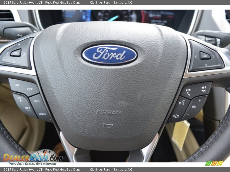 2015 Ford Fusion Hybrid SE Steering Wheel Photo #20