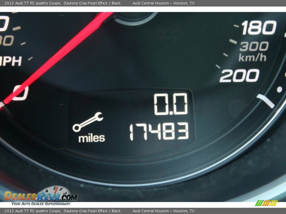 2013 Audi TT RS quattro Coupe Daytona Gray Pearl Effect / Black Photo #30