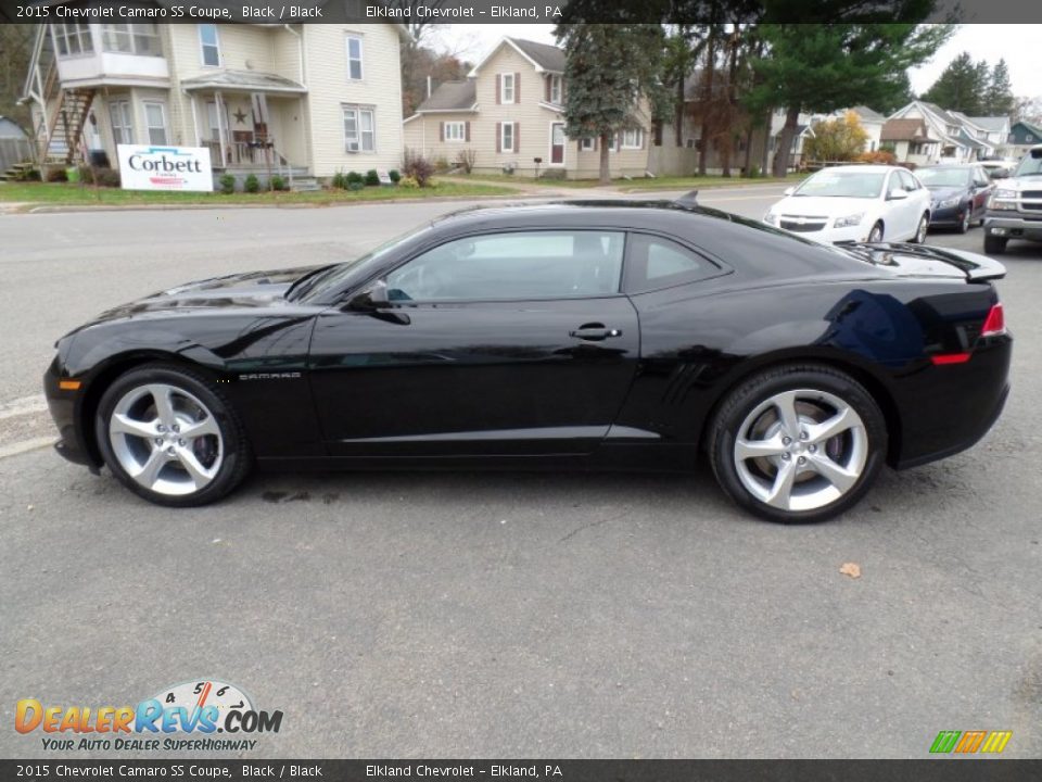 2015 Chevrolet Camaro SS Coupe Black / Black Photo #3