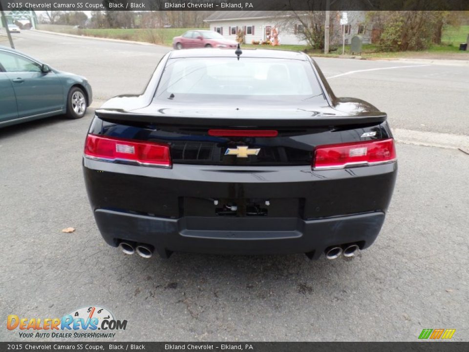 2015 Chevrolet Camaro SS Coupe Black / Black Photo #5