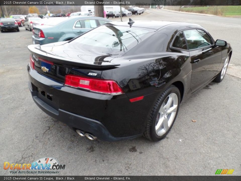 2015 Chevrolet Camaro SS Coupe Black / Black Photo #6