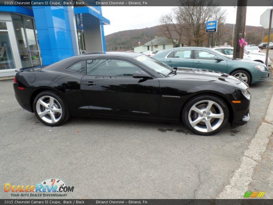 2015 Chevrolet Camaro SS Coupe Black / Black Photo #7