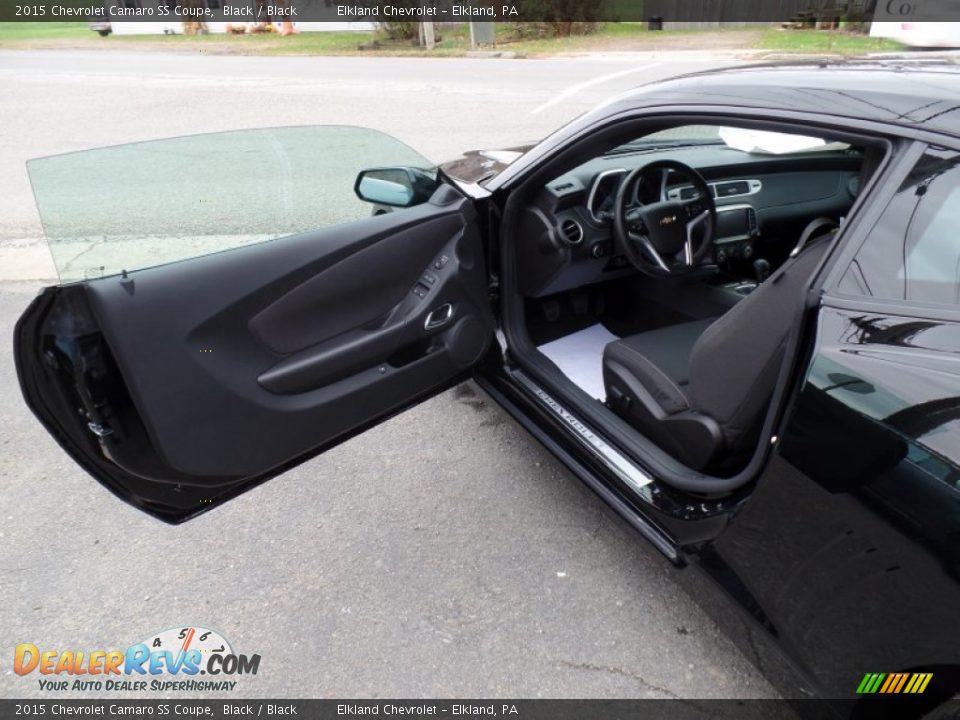 2015 Chevrolet Camaro SS Coupe Black / Black Photo #12