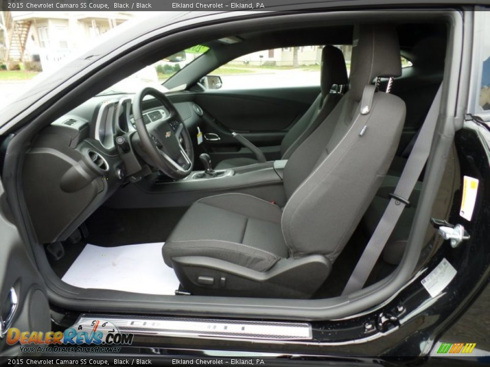 2015 Chevrolet Camaro SS Coupe Black / Black Photo #15